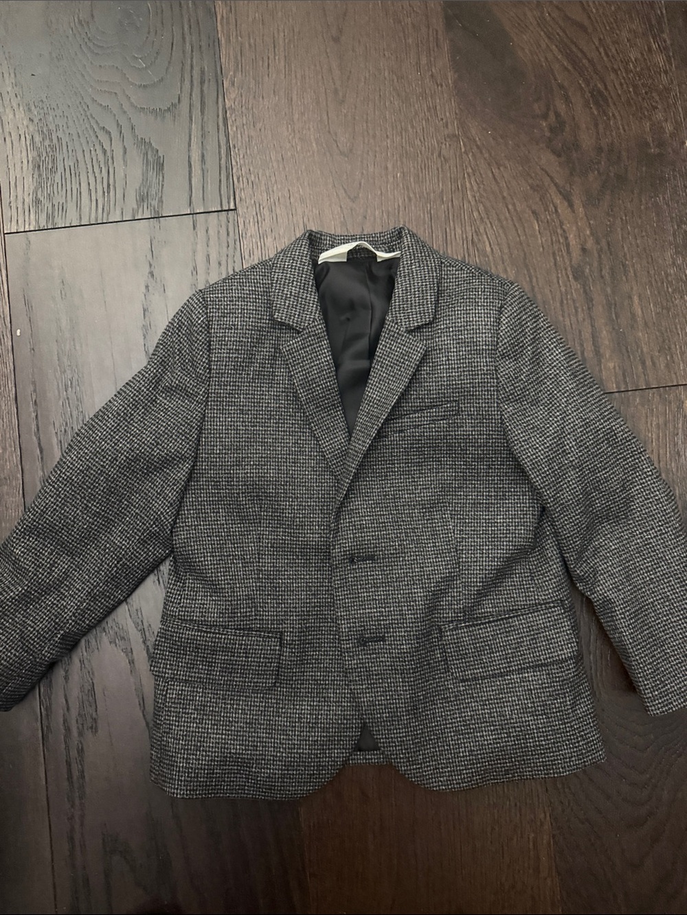 H&M Men's Gray Herringbone Blazer
